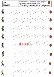 Düz Çizgi Çalışmaları